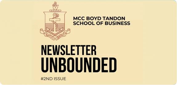 Unbounded  MCC BOYD TANDON SCHOOL OF  BUSINESS